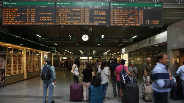 Imagen de la última jornada de huelga de los maquinistas de Renfe