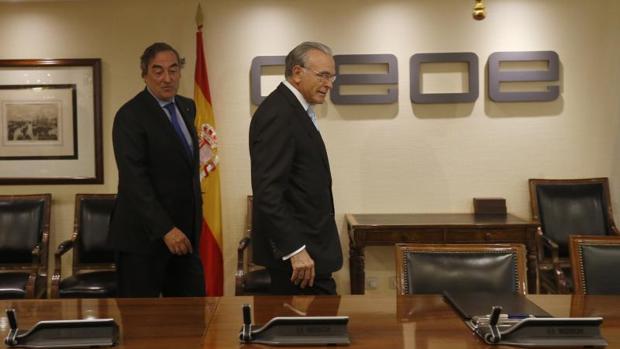 Juan Rosell e Isidro Fainé