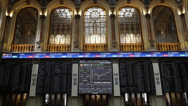 Interior de la Bolsa española