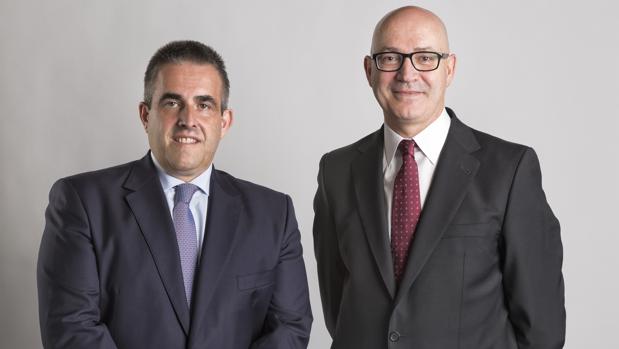 Izda. Víctor del Pozo, consejero delegado, y dcha. Jesús Nuño de la Rosa, presidente.