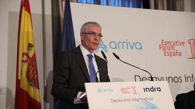 El presidente de Renfe, Isaías Táboas, interviene este jueves en un desayuno informativo