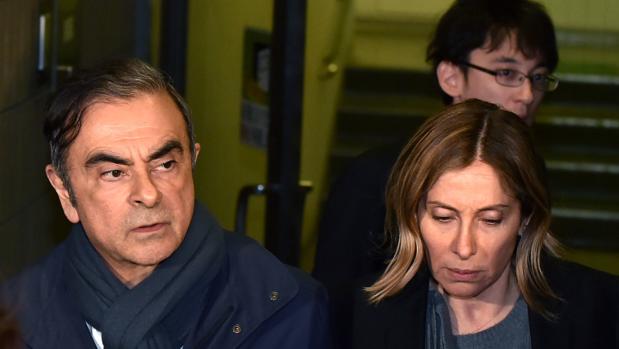 Carlos Ghosn y su mujer, Carole