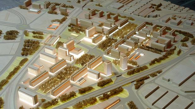 Recreación virtual del futuro barrio del Buen Aire, donde Inversión Corporativa tiene 500.000 metros cuadrados
