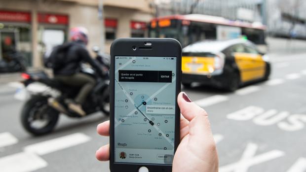 Imagen de archivo de la aplicación de Uber