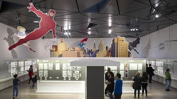 Imagen de la exposición «Superhéroes con Ñ» del Museo ABC