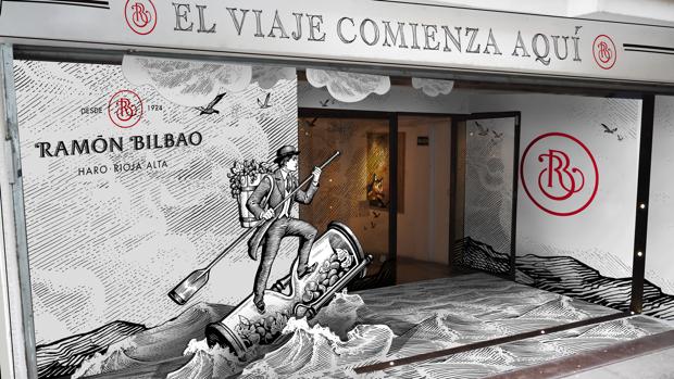 Pop Up de Ramón Bilbao en la calle Cervantes