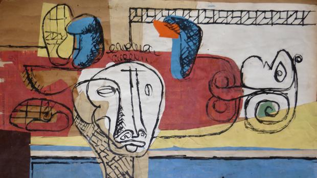 Collage «Taureau» (1960)