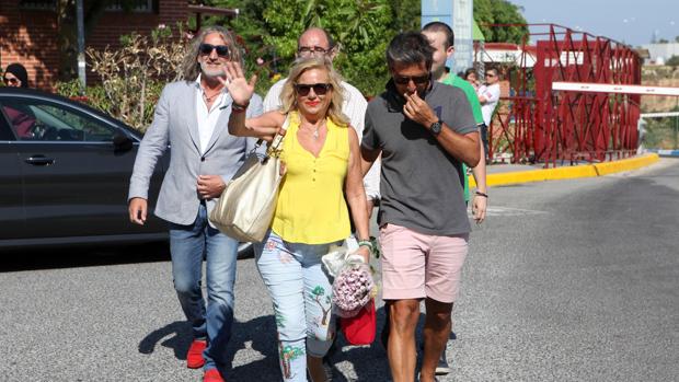 Maite Zaldivar en una de sus salidas de prisión
