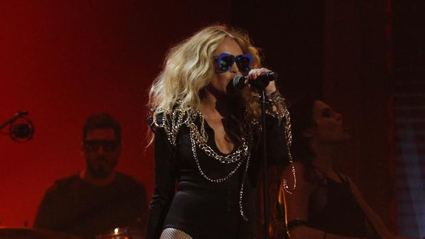 Paulina Rubio, durante los Premios Platino