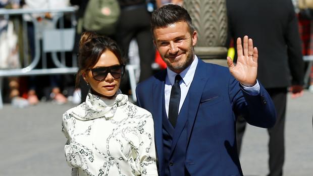 Victoria y David Beckham, en la boda de Sergio Ramos y Pilar Rubio