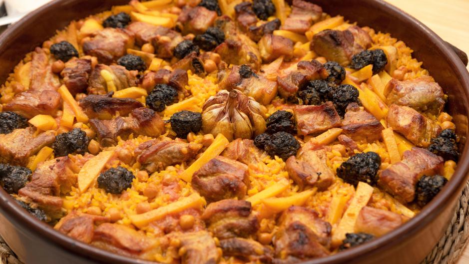 Clavijas para ver Opiáceo Cocina este original plato de arroz al horno con garbanzos