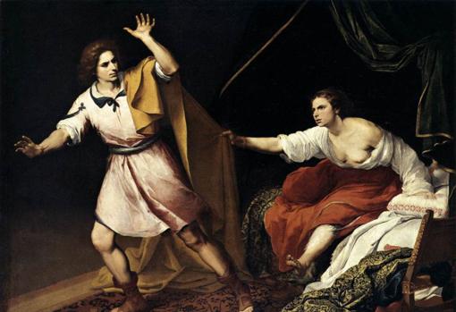 José y la mujer de Putifar, hacia 1645, óleo sobre lienzo, 196,5 x 245,3 cm, Kassel, Gemäldegalerie Alte Meister.