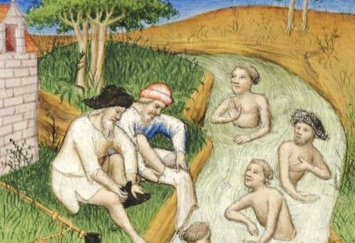 Detalle de una ilustración del Liber de quibusdam ultramarinis partibus, Guillaume de Boldensele, de 1410