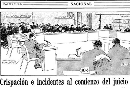 El macrojuicio de la colza seguido por ABC el 31 de marzo de 1987