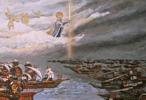 Representación de la batalla de Lepanto