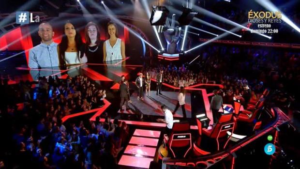 Un momento de la gala de este viernes de «La Voz»