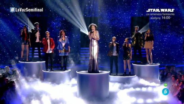 Un momento de la gala de La Voz de este viernes