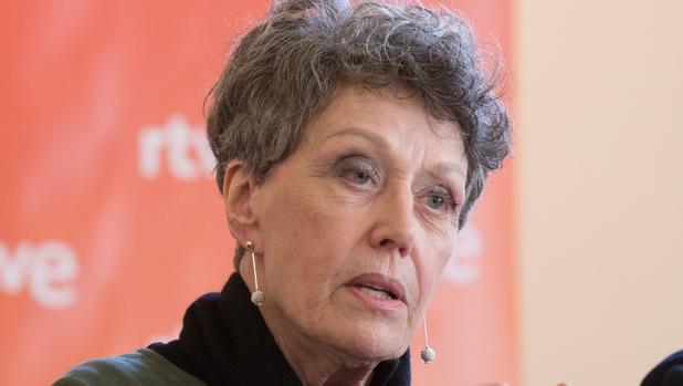 Rosa María Mateo en su visita a Barcelona