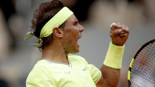 Rafa Nadal, en un encuentro de Roland Garros