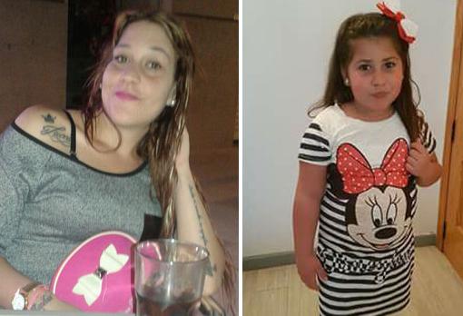 Sandra Capitán y su hija, de solo seis años