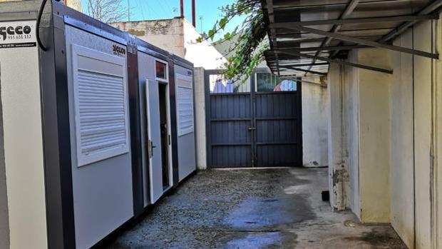 Caracolas instaladas para acoger el Juzgado de Primera Instancia e Instrucción número cinco de Sanlúcar la Mayor