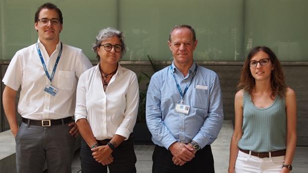 De izquierda a derecha, los investigadores Alejo Rodríguez-Vida, Ana Rovira, Joaquim Bellmunt y Anna Hernández