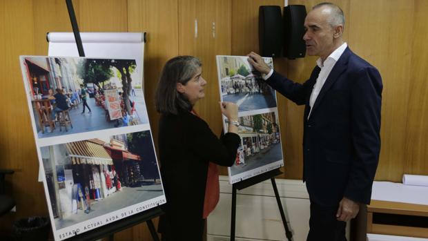 El delegadode Hábitat Urbano, Antonio Muñoz, tras la reunión de la Comisión de Veladores