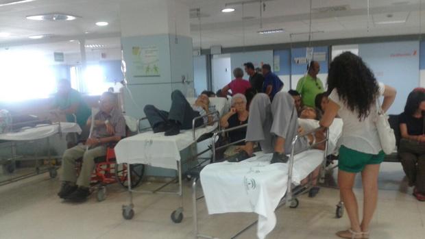 Sala de Urgencias repleta de gente