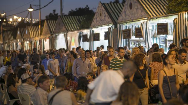 Casetas de la Velá de Triana, que ha sido declarada fiesta mayor de Sevilla