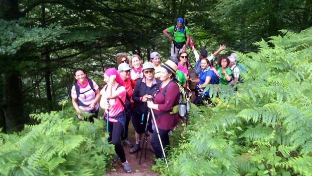 Mujeres tratadas de cáncer de mama en el Camino de Santiago