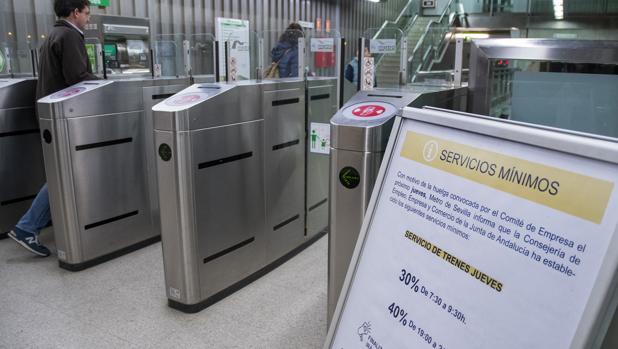 Huelga de Metro de Sevilla con servicion minimos
