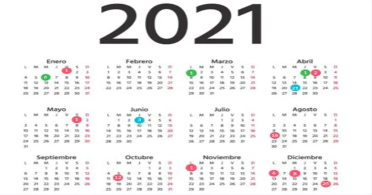 Calendario Laboral 2021 Barcelona Este Es El Calendario Laboral De 2021 Con Todos Los Festivos 9960