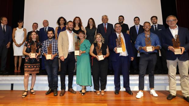 Los galardonados en esta octava edición de los Premios Web de ABC de Sevilla
