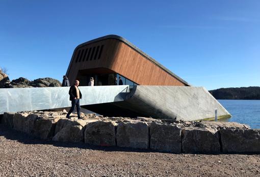 Exterior del restaurante Under, en Noruega