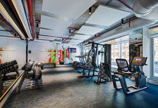 Gimnasio del Aloft Madrid Gran Via